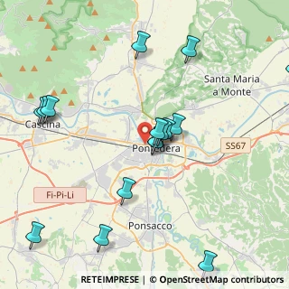 Mappa Via Pisana, 56025 Pontedera PI, Italia (4.69813)