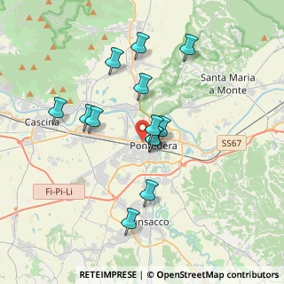 Mappa Via Pisana, 56025 Pontedera PI, Italia (3.35231)