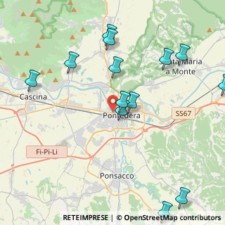 Mappa Via Pisana, 56025 Pontedera PI, Italia (5.05615)