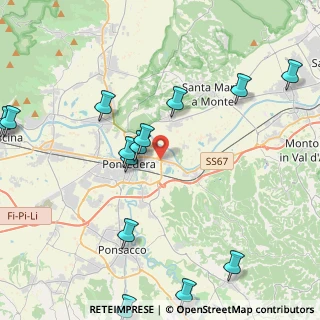 Mappa VIA TOSCO ROMAGNOLA ANGOLO, 56025 Pontedera PI, Italia (5.33643)