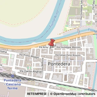 Mappa Via arno 1, 56025 Pontedera, Pisa (Toscana)