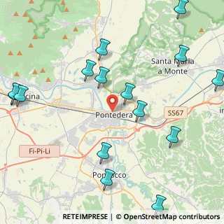 Mappa Via Goffredo Mameli, 56025 Pontedera PI, Italia (5.62067)