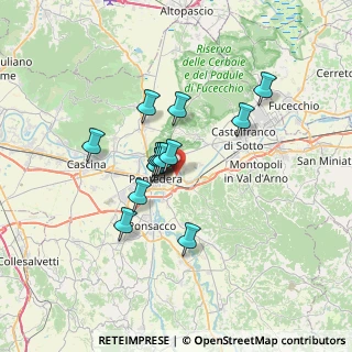 Mappa Via Padre Eugenio Barsanti, 56025 Pontedera PI, Italia (5.20429)