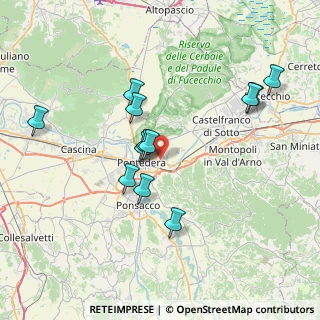 Mappa Via Padre Eugenio Barsanti, 56025 Pontedera PI, Italia (7.29417)