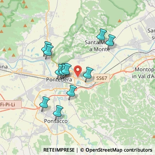 Mappa Via Padre Eugenio Barsanti, 56025 Pontedera PI, Italia (3.38)