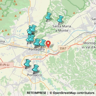 Mappa Via Padre Eugenio Barsanti, 56025 Pontedera PI, Italia (4.092)