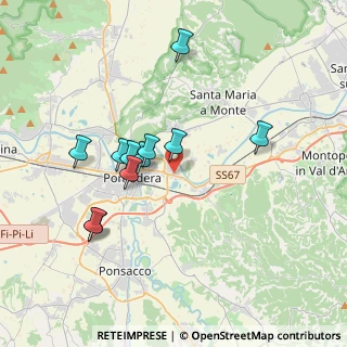 Mappa Via Padre Eugenio Barsanti, 56025 Pontedera PI, Italia (3.44091)