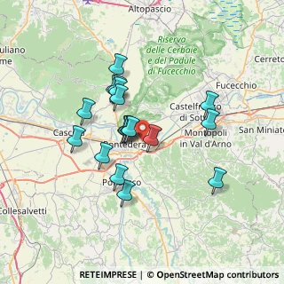 Mappa Via Tommaso Edison, 56025 Pontedera PI, Italia (6.02833)