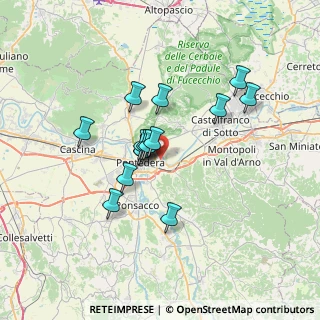 Mappa Via Thomas Edison, 56025 Pontedera PI, Italia (5.60533)