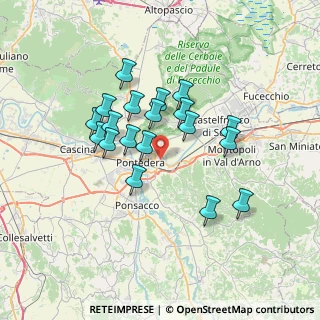 Mappa Via Tommaso Edison, 56025 Pontedera PI, Italia (6.10421)