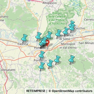 Mappa Via Thomas Edison, 56025 Pontedera PI, Italia (6.2375)