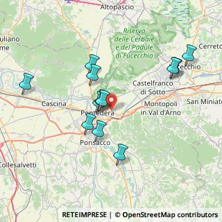 Mappa Pietroconti, 56025 Pontedera PI, Italia (7.3175)