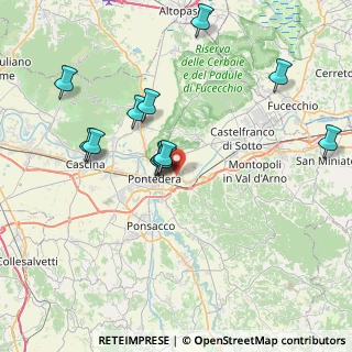 Mappa Via Tommaso Edison, 56025 Pontedera PI, Italia (7.8175)