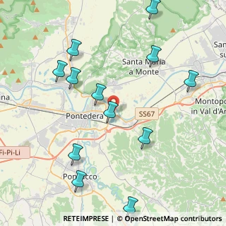 Mappa Via Tommaso Edison, 56025 Pontedera PI, Italia (4.92667)