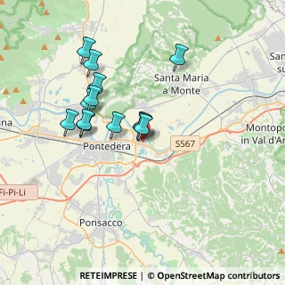 Mappa Via Tommaso Edison, 56025 Pontedera PI, Italia (3.33)
