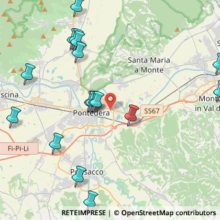 Mappa Via Tosco Romagnola Est, 56025 Pontedera PI, Italia (5.40353)