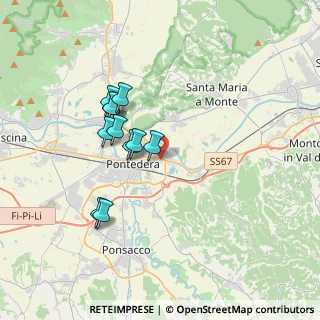 Mappa Via Tosco Romagnola Est, 56025 Pontedera PI, Italia (3.15909)