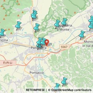 Mappa Via Tosco Romagnola Est, 56025 Pontedera PI, Italia (5.63733)
