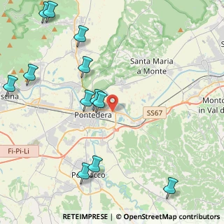 Mappa Via Tosco Romagnola Est, 56025 Pontedera PI, Italia (5.58583)
