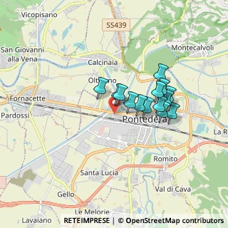 Mappa Piazza Donna Paola Piaggio, 56025 Pontedera PI, Italia (1.34643)
