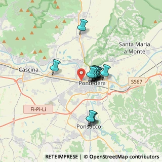 Mappa Piazza Donna Paola Piaggio, 56025 Pontedera PI, Italia (2.52214)