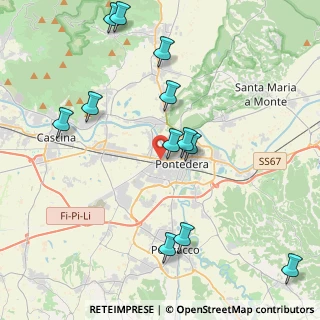 Mappa Piazza Donna Paola Piaggio, 56025 Pontedera PI, Italia (4.73833)