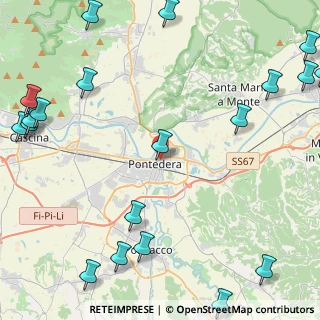 Mappa Piazza della Concordia, 56025 Pontedera PI, Italia (7.0915)