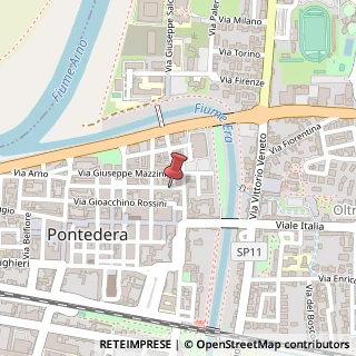 Mappa Via San Faustino, 72, 56025 Pontedera, Pisa (Toscana)