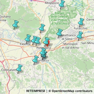 Mappa Via Martin Luther King, 56025 Pontedera PI, Italia (8.16933)