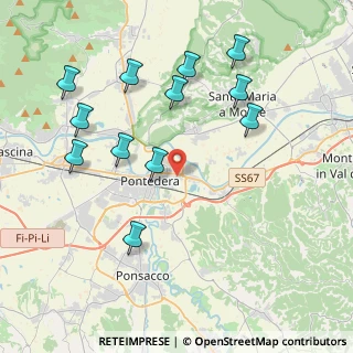 Mappa Via Martin Luther King, 56025 Pontedera PI, Italia (4.46917)