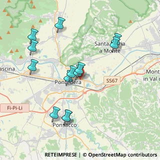 Mappa Via Martin Luther King, 56025 Pontedera PI, Italia (4.13923)