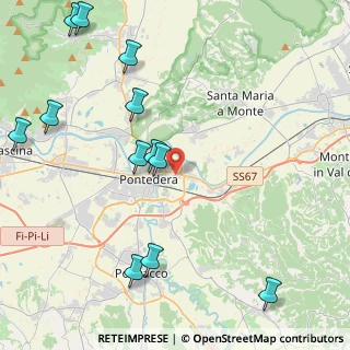Mappa Via Martin Luther King, 56025 Pontedera PI, Italia (5.48667)