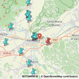 Mappa Via Martin Luther King, 56025 Pontedera PI, Italia (4.85467)