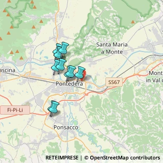 Mappa Via Martin Luther King, 56025 Pontedera PI, Italia (3.02636)