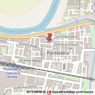 Mappa Via Silvio Pellico, 12B, 56025 Pontedera, Pisa (Toscana)