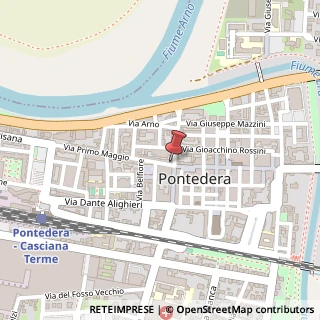 Mappa Via I° Maggio, 8, 56025 Pontedera, Pisa (Toscana)