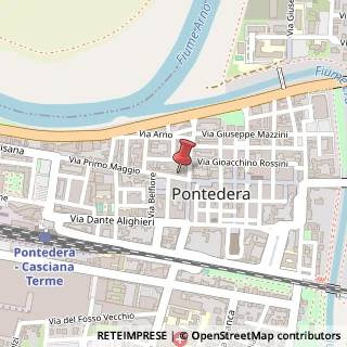 Mappa Via I° Maggio, 6, 56025 Pontedera, Pisa (Toscana)