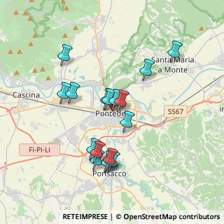 Mappa Via Silvio Pellico, 56025 Pontedera PI, Italia (3.44471)