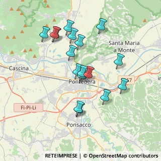 Mappa Via Silvio Pellico, 56025 Pontedera PI, Italia (3.46824)