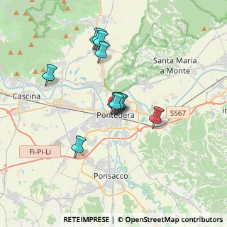 Mappa Via I Maggio, 56025 Pontedera PI, Italia (3.05455)