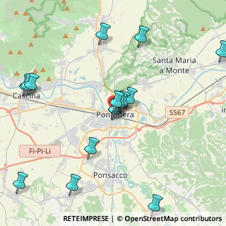 Mappa Via I Maggio, 56025 Pontedera PI, Italia (4.6275)