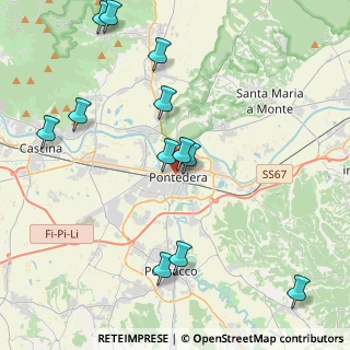 Mappa Via I Maggio, 56025 Pontedera PI, Italia (4.79167)