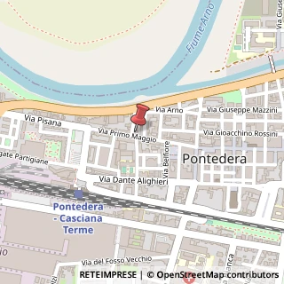 Mappa Via I° Maggio, 92, 56025 Pontedera, Pisa (Toscana)