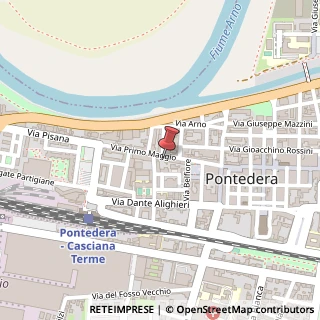 Mappa Via I° Maggio, 61, 56025 Pontedera, Pisa (Toscana)