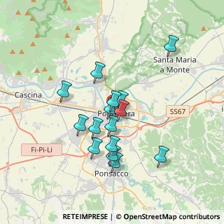 Mappa Via Alessandro Manzoni, 56025 Pontedera PI, Italia (3.05733)
