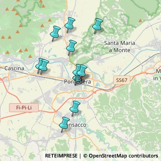 Mappa Via Guerrazzi, 56025 Pontedera PI, Italia (3.37167)