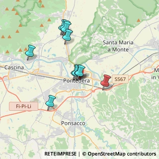 Mappa Via P. D. Guerrazzi, 56025 Pontedera PI, Italia (3.23455)