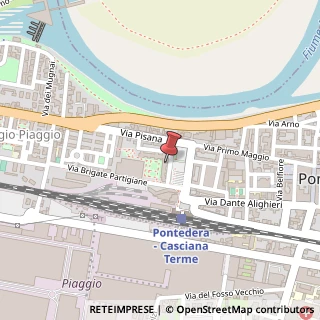Mappa Via Sacco e Vanzetti, 54, 56025 Pontedera, Pisa (Toscana)