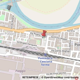 Mappa Via sacco e vanzetti 57, 56025 Pontedera, Pisa (Toscana)