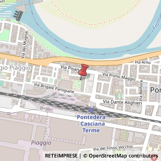 Mappa Piazza Vittime dei Lager Nazisti, 3, 56025 Pontedera, Pisa (Toscana)